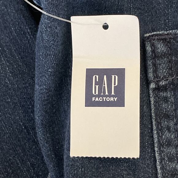 Gap Crop Jeans Culotte Size 8 Dark Wash Indigo Blue Wide Leg Stretch Fall NWT - Picture 10 of 16